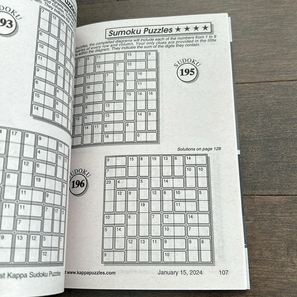 Jumbo Word Search & Kappa Suduko Puzzles, Brain Teasers Easy Medium Hard Puzzles - Picture 11 of 13